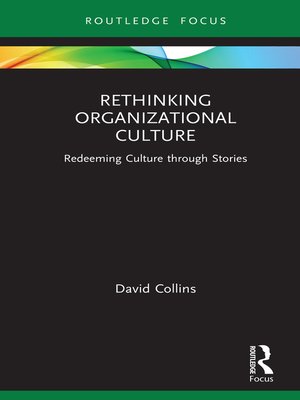 cover image of Rethinking Organizational Culture